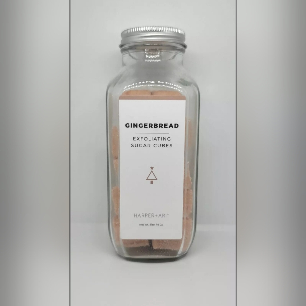 NEW Harper & Ari Exfoliating Sugar Cubes Gingerbread 16 oz